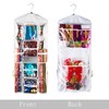 Hastings Home Wrapping Paper Storage Organizer, Dual Sided Hanging Gift Wrap Station for 30" Rolls, Ribbon, Bows 357337CCB